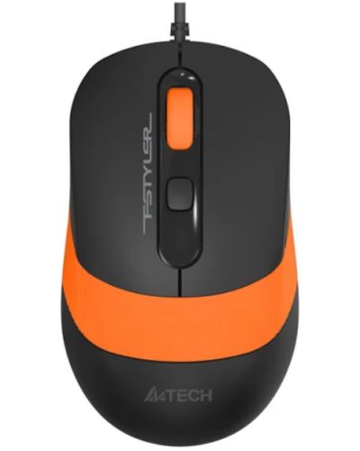 მაუსი A4tech Fstyler FM10S Wired Mouse Orange  - Primestore.ge