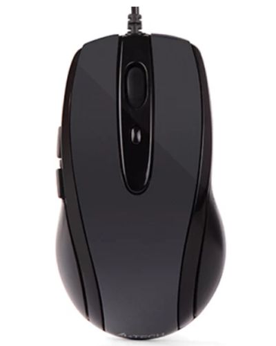 მაუსი A4tech V-Track Padless N-708X Wired Optical Mouse Glossy Grey  - Primestore.ge