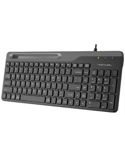 Keyboard A4tech Fstyler FK25 Multimedia Keyboard USB EN/RU Black, 3 image