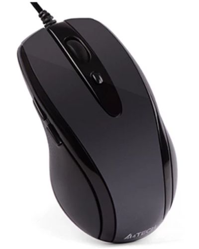 Mouse A4tech V-Track Padless N-708X Wired Optical Mouse Glossy Grey, 2 image