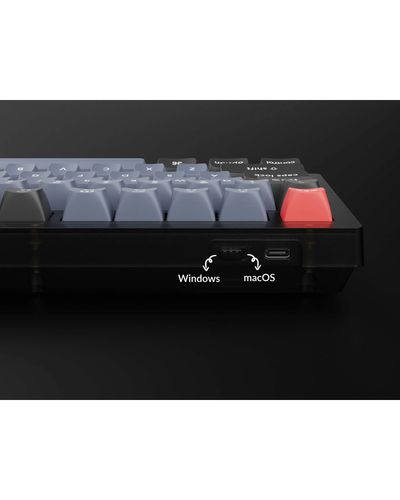 კლავიატურა Keychron V1 100 Key QMK Keychron K PRO Red Hot-Swap RGB Knob Frosted Black , 2 image - Primestore.ge