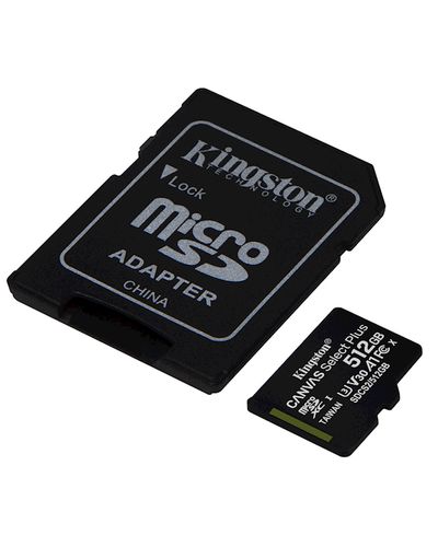 მეხსიერების ბარათი Kingston SDCS2/512GB, 512GB, mSDXC, C10, UHS-I, U3, Black , 2 image - Primestore.ge