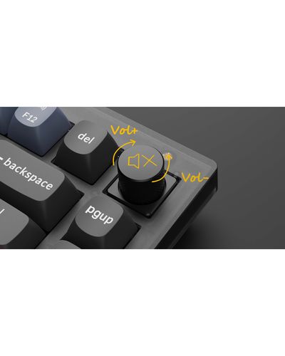 Keyboard Keychron V1 100 Key QMK Keychron K PRO Red Hot-Swap RGB Knob Frosted Black, 4 image