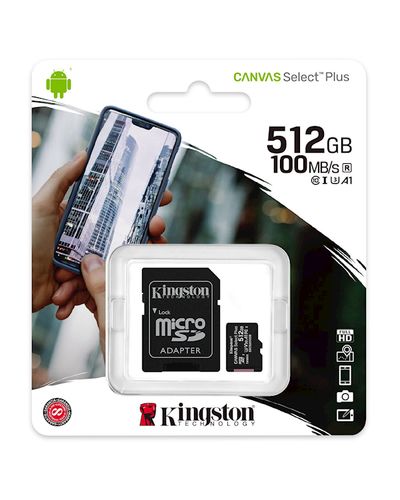 Memory card Kingston SDCS2/512GB, 512GB, mSDXC, C10, UHS-I, U3, Black, 3 image