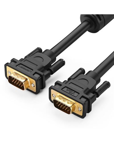 VGA cable UGREEN VG101 (11646) VGA Male to Male Cable 2m, Black, 2 image