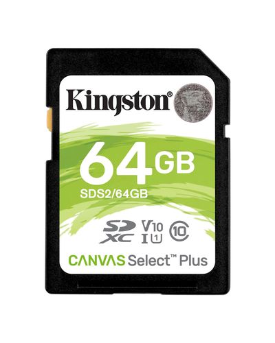მეხსიერების ბარათი Kingston SD 64GB C10 UHS-I R100MB/s  - Primestore.ge
