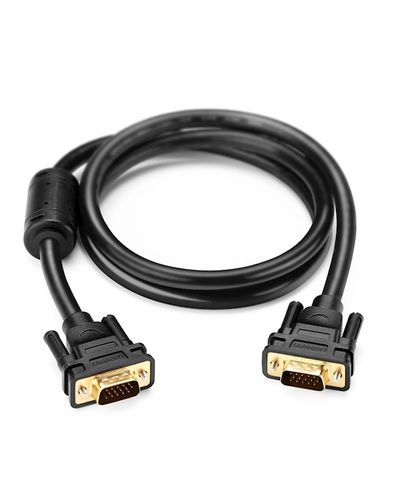 VGA cable UGREEN VG101 (11646) VGA Male to Male Cable 2m, Black, 3 image