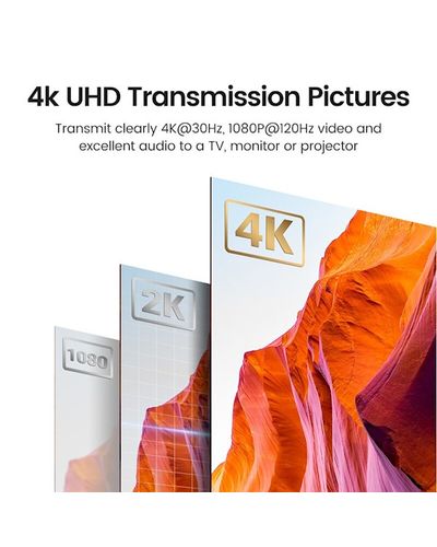 HDMI გადამცემი და მიმღები UGREEN CM438 (80641), 4K Wireless HDMI Transmitter And Receiver, Black , 3 image - Primestore.ge
