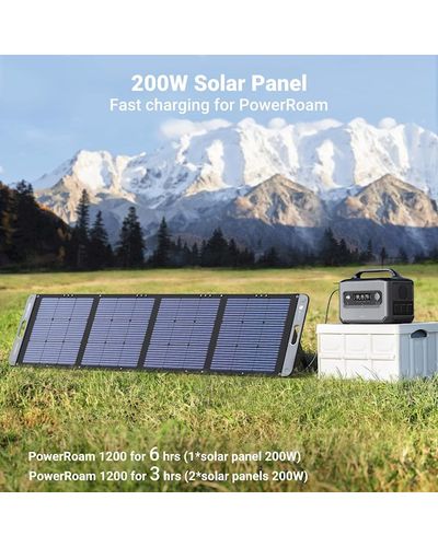 პორტატული დამტენი მზის ენერგიით UGREEN SC200 (15114), 200W, Solar Power Bank, Black , 3 image - Primestore.ge