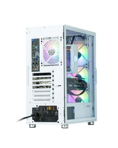 Computer case Zalman I3 Neo, without PSU, 1xUSB3.0, 2xUSB2.0, 4x120mm RGB, TG Side Panel, ATX, White, 2 image