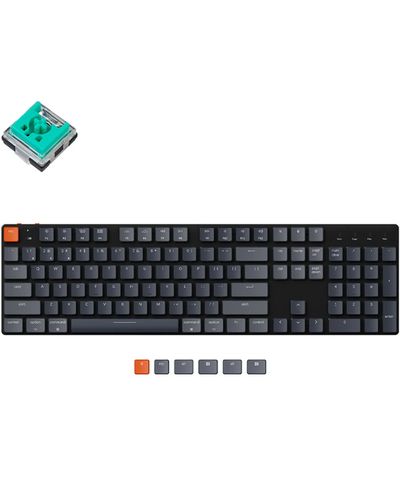 Keyboard Keychron K5 104 Key Optical Mint Low profile RGB Hot-swap Black, 2 image