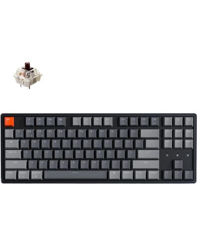 Keyboard Keychron K8 87 Key Gateron G pro Brown RGB Hot-swap Aluminum Frame Black