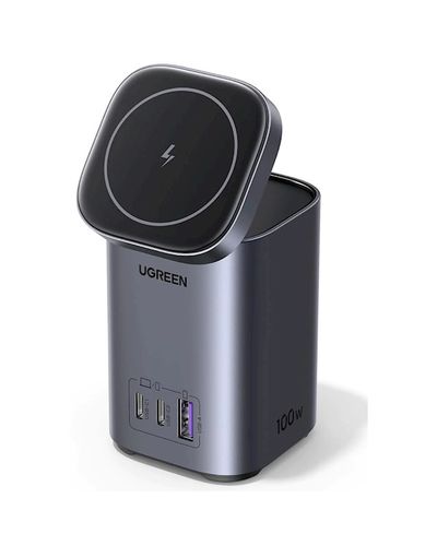 უსადენო დამტენი UGREEN 15076, 100W, USB-C, USB, Gray  - Primestore.ge