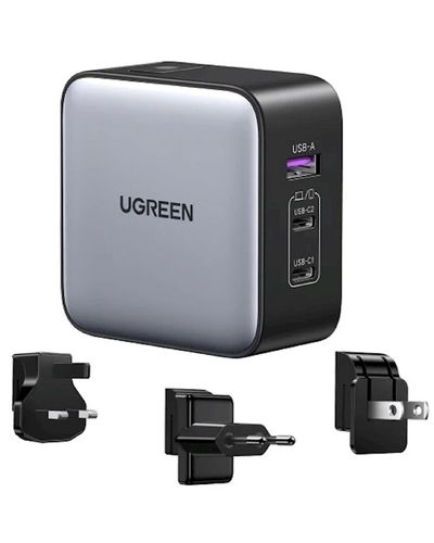 დამტენი UGREEN CD296 (90409), 65W, USB, USB-C, Gray  - Primestore.ge