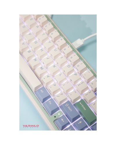 Keyboard Varmilo Minilo VXT67 HOT-SWAP Eucalyptus Gateron G Pro 2.0 Red EN, 2 image