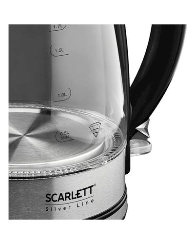 Electric kettle Scarlett SC-EK27G95, 2200W, 1.7L, Electric Kettle, Silver, 3 image