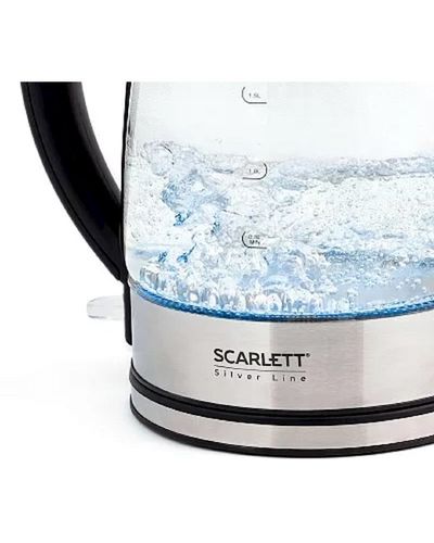 Electric kettle Scarlett SC-EK27G95, 2200W, 1.7L, Electric Kettle, Silver, 2 image