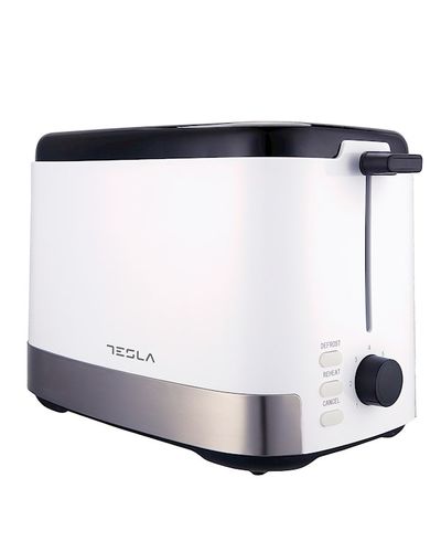 Toaster Tesla TS300BWX, 800W, Toaster, White/Black, 2 image