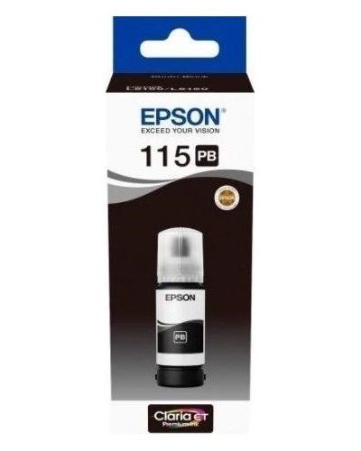 კარტრიჯის მელანი Epson EcoTank 115 I/C (b) L8160/L8180 Photo Black INK Bottle  - Primestore.ge