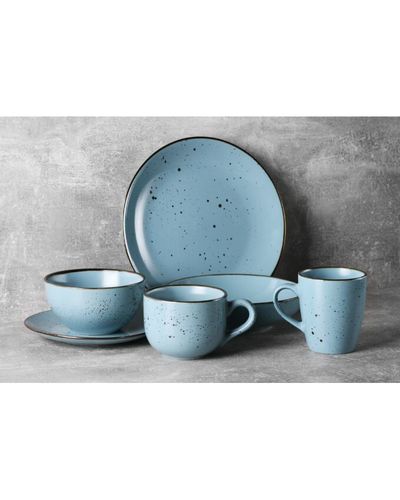 Ceramic plate Ardesto Soup bowl Bagheria, 20 сm, Misty blue, ceramics, 2 image