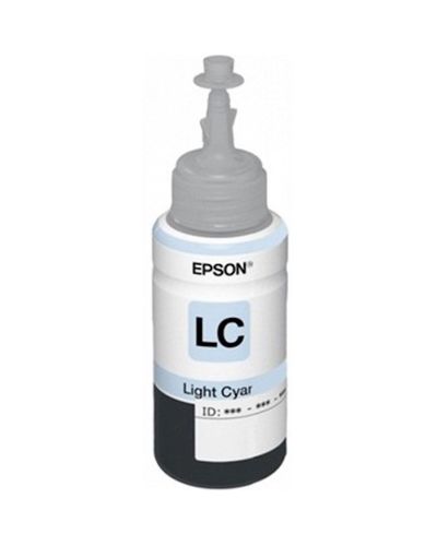 კარტრიჯი Epson L800 Light Cyan ink bottle 70ml (10 x 15 - 1800 Photo Pages) C13T67354A , 2 image - Primestore.ge