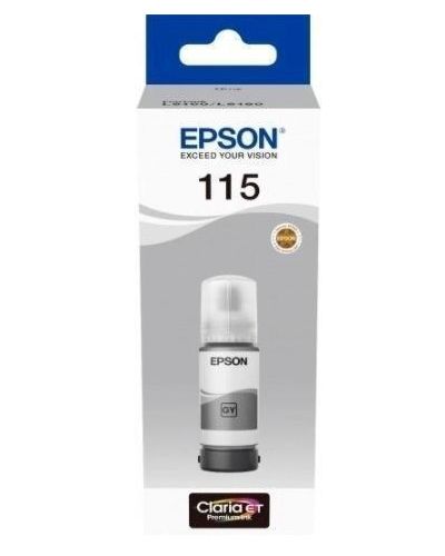 კარტრიჯის მელანი Epson EcoTank 115 I/C (b) L8160/L8180 Grey INK Bottle  - Primestore.ge