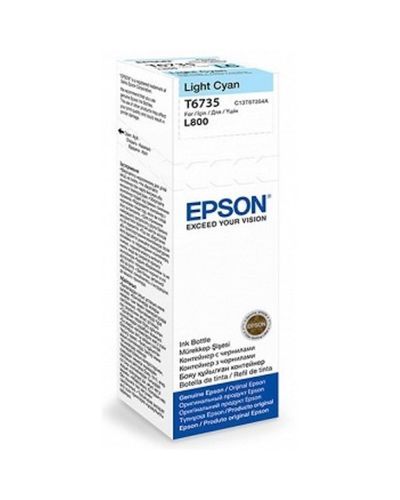 კარტრიჯი Epson L800 Light Cyan ink bottle 70ml (10 x 15 - 1800 Photo Pages) C13T67354A  - Primestore.ge