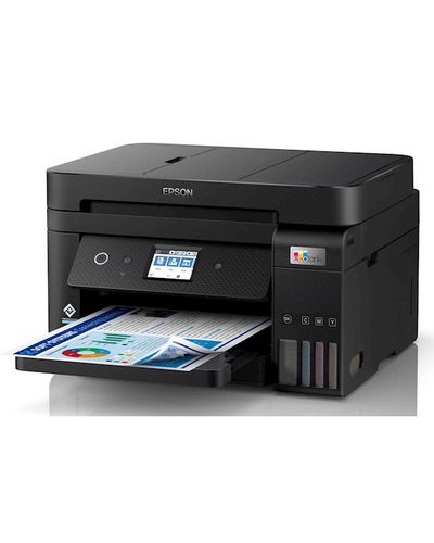 Printer Epson C11CJ60406 EcoTank L6290 CIS, MFP, A4, Wi-Fi, USB, Black, 3 image