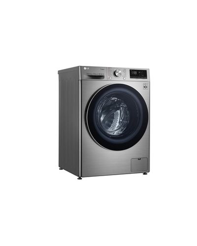 Washing machine LG F2V7GW9T.ASSPTSK- 8.5 KG, 1200 RPM, 85X47,5X60, INVERTER, ARTIFICIAL INT, STEAM, TurboWASH, Silver, 2 image