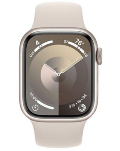 Smart watch Apple Watch Series 9 GPS 45mm Starlight Aluminum Case With Starlight Sport Band MR973 M/L, 2 image