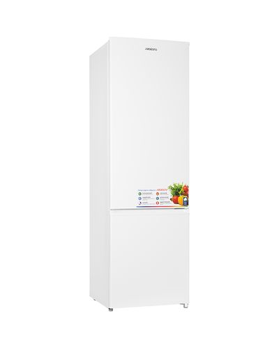 Refrigerator ARDESTO DDF-M260W177,177x54.7x56.8, ref-198L, freez.-62L, 2doors, A+, ST, white, 2 image