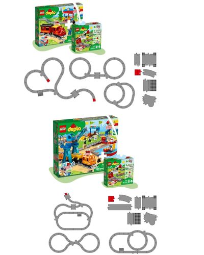 ლეგო LEGO DUPLO Train Tracks , 2 image - Primestore.ge