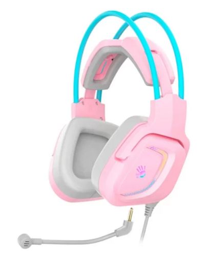 Headphone A4tech Bloody G575 7.1 RGB Gaming Headset Sky Pink, 2 image