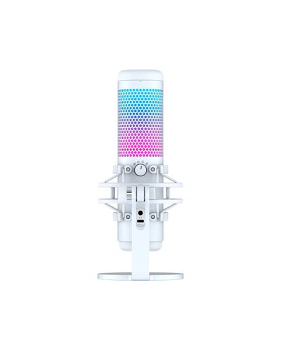 მიკროფონი HyperX QuadCast S  - USB Microphone (White-Grey) - RGB Lighting , 6 image - Primestore.ge