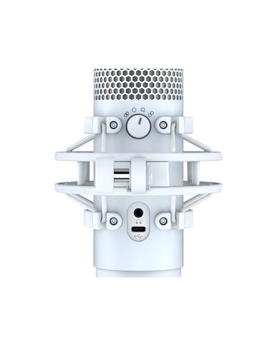 მიკროფონი HyperX QuadCast S  - USB Microphone (White-Grey) - RGB Lighting , 5 image - Primestore.ge