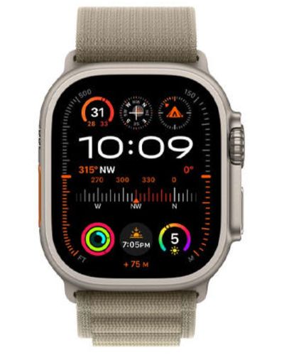Smart watch Apple Watch Ultra 2 49mm Titanium Olive Alpine Loop MRFJ3 M, 2 image