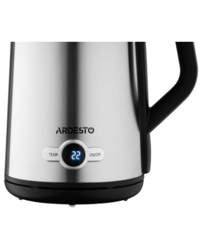 Electric kettle Ardesto Electric kettle Steel Collection EKL-X52E, 1.7L, LED display, double-walled, STRIX, silver, 6 image