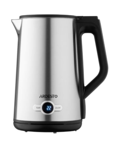 Electric kettle Ardesto Electric kettle Steel Collection EKL-X52E, 1.7L, LED display, double-walled, STRIX, silver, 5 image