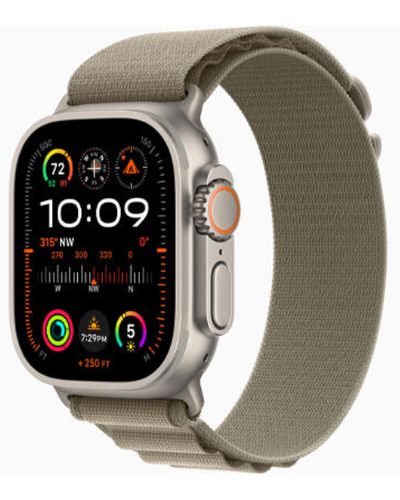 Smart watch Apple Watch Ultra 2 49mm Titanium Olive Alpine Loop MRFJ3 M