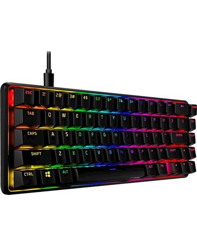 Keyboard HyperX 4P5D6AA, HX Red Linear, Wired, USB, Gaming Keyboard, Black, 2 image