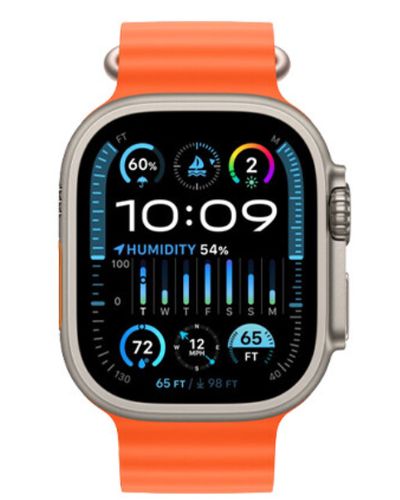 Smart watch Apple Watch Ultra 2 49mm Titanium Orange Ocean Band MREH3, 2 image