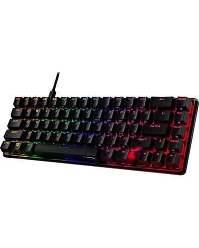 Keyboard HyperX 4P5D6AA, HX Red Linear, Wired, USB, Gaming Keyboard, Black, 3 image