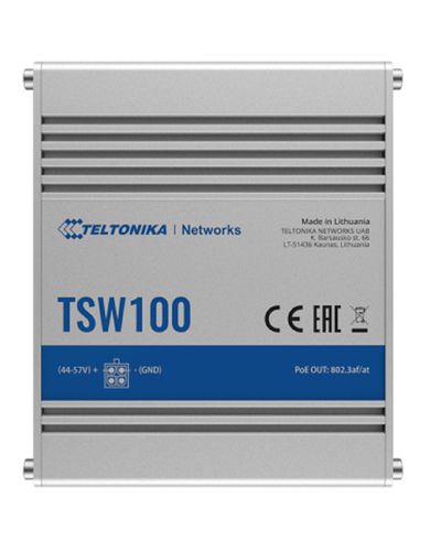 სვიჩი Teltonika TSW100000000, 5-Port Gigabit, PoE + Switch, White  - Primestore.ge