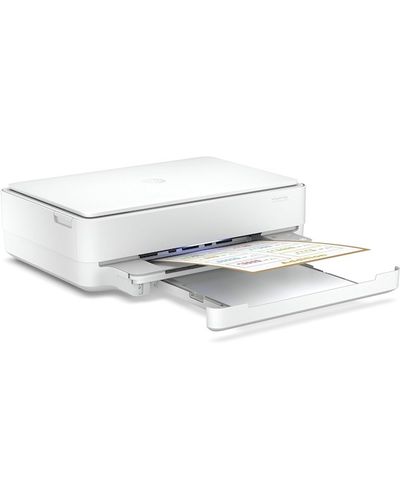 Printer HP 5SE22C DeskJet Plus IA 6075, MFP, A4. Wi-Fi, USB, White, 3 image