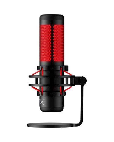 მიკროფონი HyperX 4P5P6AA QuadCast, Microphone, USB, 3.5mm, Black/Red , 2 image - Primestore.ge
