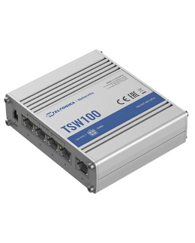 სვიჩი Teltonika TSW100000000, 5-Port Gigabit, PoE + Switch, White , 2 image - Primestore.ge