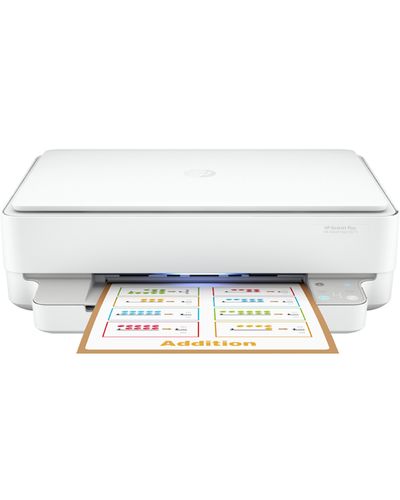 Printer HP 5SE22C DeskJet Plus IA 6075, MFP, A4. Wi-Fi, USB, White