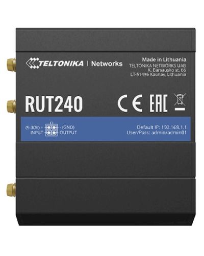 როუტერი Teltonika RUT24006E000, 150Mbps, Router, Black , 3 image - Primestore.ge