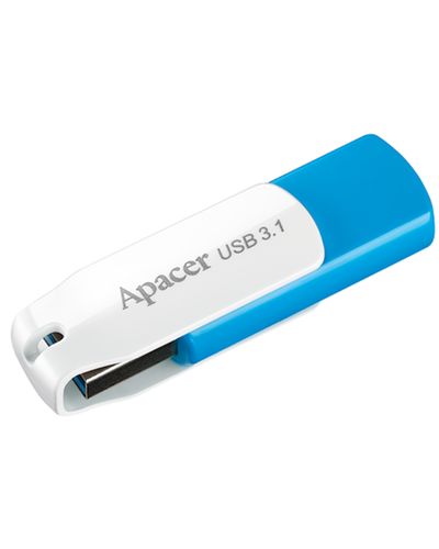 USB ფლეშ მეხსიერება Apacer  64GB USB 3.1 Type-A AH357 Blue/White , 2 image - Primestore.ge