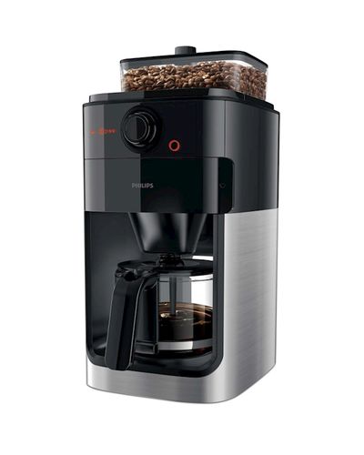 Coffee machine Philips HD7767/00, 1000W, 1.2L, Coffee Machine, Black/Metalic, 3 image